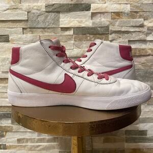 Nike Blazer Mid '77 Vintage W 11.5 M 9.5 | White & Noble Red Pink, Retro Leather